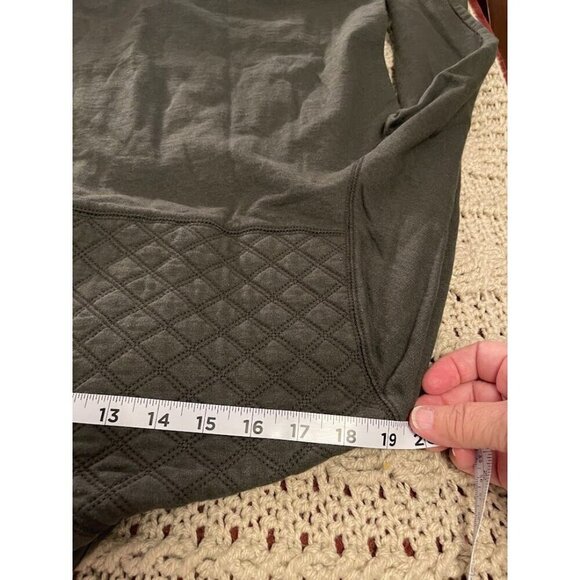 G.H. Bass & Co. Men's Quilted Back Pullover - Size L/G - Olive Green - 1/4 Zip - Picture 11 of 11